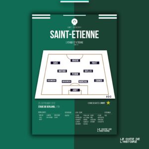 Poster Saint-Etienne ASSE |100ème Derby Lyon vs ASSE