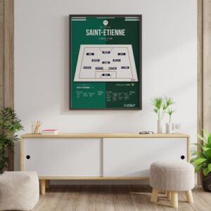 Poster Saint-Etienne ASSE |100ème Derby Lyon vs ASSE