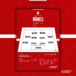 Poster Nîmes Olympique |37ème journée ligue 2 Montée en Ligue 1