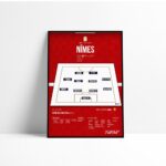 Poster Nîmes Olympique |37ème journée ligue 2 Montée en Ligue 1
