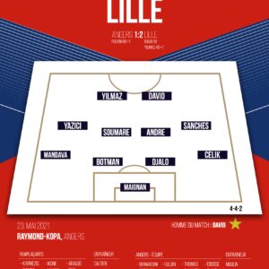 Poster Lille Losc |Champion Ligue 1 38ème journée 2021
