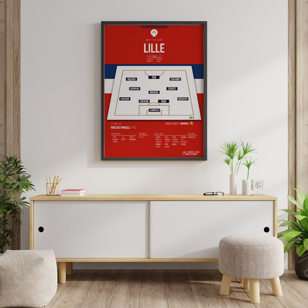 Poster Lille Losc |Champion de France 2011