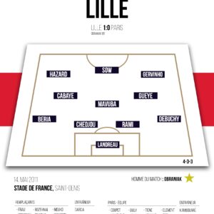 Poster Lille Losc |Coupe de France 2011