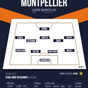 Poster Montpellier MHSC | Champion de France 2012 - Ligue 1