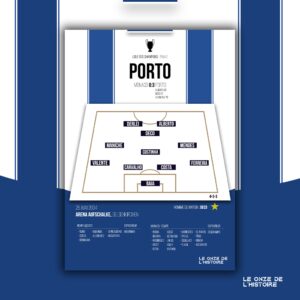 Poster FC Porto | Ligue des champions Finale 2004 Porto vs Monaco
