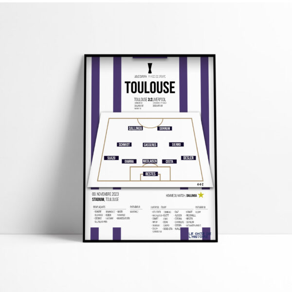 Poster Toulouse vs Liverpool | Ligue Europa 2023